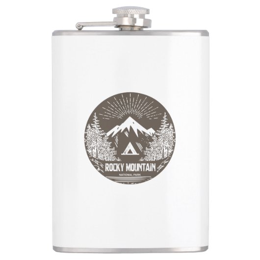 Rocky Mountain Nationalpark Flachmann (Vorderseite)