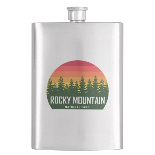 Rocky Mountain Nationalpark Flachmann (Vorderseite)