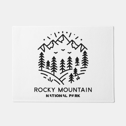 Rocky Mountain Nationalpark Fußmatte (Vorderseite)