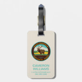 Rocky Mountain Nationalpark Gepäckanhänger (Rückseite vertikal)