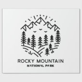 Rocky Mountain Nationalpark Geschenkpapier (Flach)