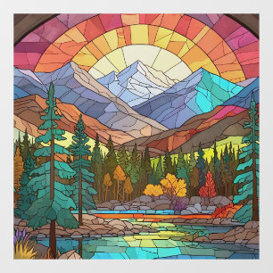 Rocky Mountain Nationalpark Gesteinigte Glass Rock Fensteraufkleber