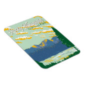 Rocky Mountain Nationalpark Illustration Magnet (Rechte Seite)