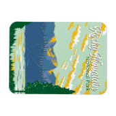 Rocky Mountain Nationalpark Illustration Magnet (Horizontal)