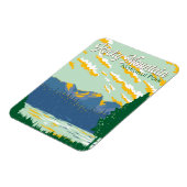 Rocky Mountain Nationalpark Illustration Magnet (Linke Seite)
