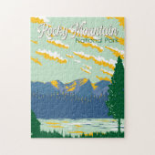 Rocky Mountain Nationalpark Illustration Puzzle (Vertikal)