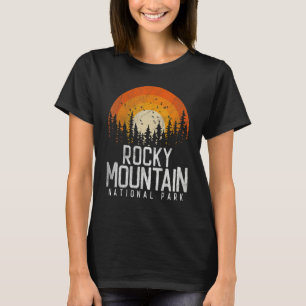 Rocky Mountain Nationalpark im Retro-Stil Vintage T-Shirt