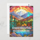 Rocky Mountain Nationalpark Imitate gesteinigt Gla Postkarte (Vorne/Hinten)