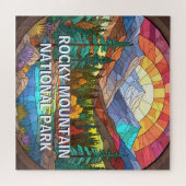Rocky Mountain Nationalpark Imitate gesteinigt Gla Puzzle (Horizontal)