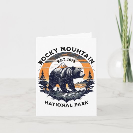 Rocky Mountain Nationalpark Karte (Vorderseite)