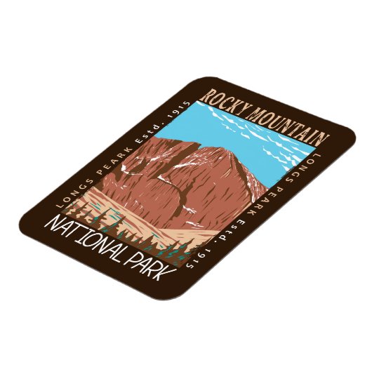 Rocky Mountain Nationalpark Langes Peak gestört Magnet (Linke Seite)