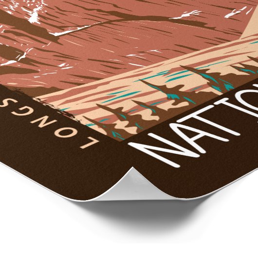 Rocky Mountain Nationalpark Langes Peak gestört Poster (Ecke)