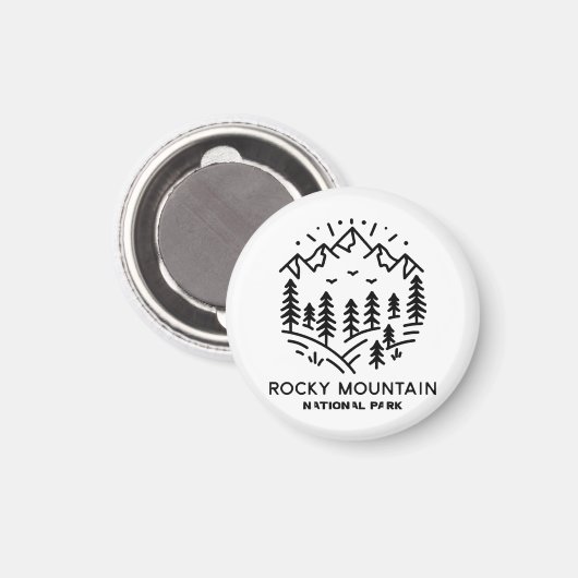 Rocky Mountain Nationalpark Magnet (Vorderseite/Rückseite)
