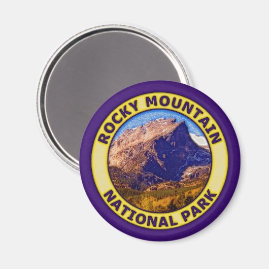 Rocky Mountain Nationalpark Magnet (Vorderseite/Rückseite)
