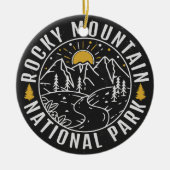 Rocky Mountain Nationalpark Minimalistisch Souveni Keramik Ornament (Vorne)