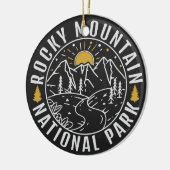 Rocky Mountain Nationalpark Minimalistisch Souveni Keramik Ornament (Links)