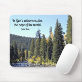 Rocky Mountain Nationalpark mit Zitat Mousepad (Mit Mouse)