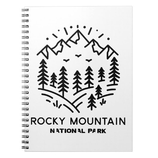 Rocky Mountain Nationalpark Notizblock (Vorderseite)