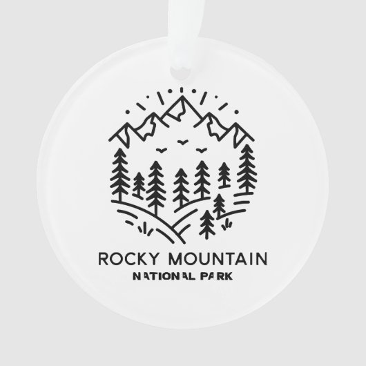 Rocky Mountain Nationalpark Ornament (Vorderseite)