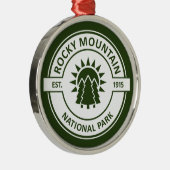 Rocky Mountain Nationalpark Ornament Aus Metall (Rechts)
