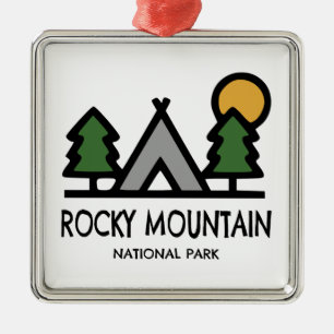 Rocky Mountain Nationalpark Ornament Aus Metall
