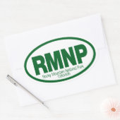 Rocky Mountain Nationalpark Ovaler Aufkleber (Umschlag)