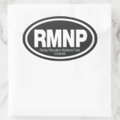 Rocky Mountain Nationalpark Ovaler Aufkleber (Tasche)