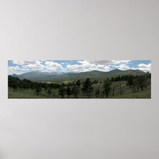 Rocky Mountain Nationalpark Panoramasicht 1 Poster (Vorne)