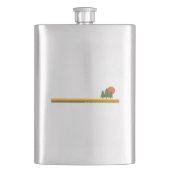 Rocky Mountain Nationalpark Pine Trees Flachmann (Vorderseite)