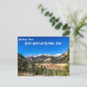 Rocky Mountain Nationalpark Postcard Postkarte (Stehend Vorderseite)