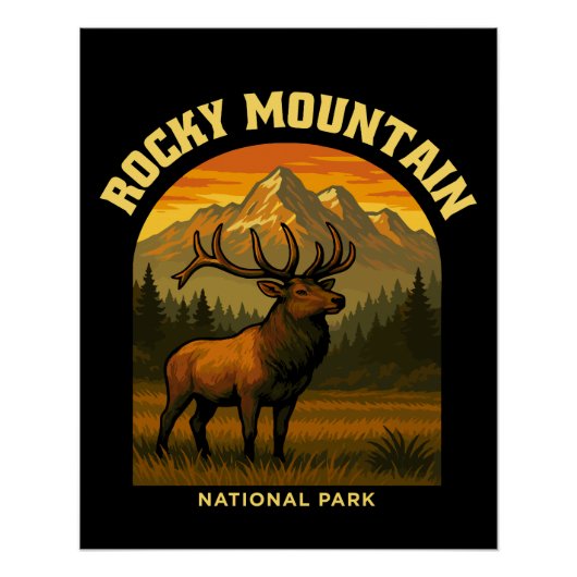 Rocky Mountain Nationalpark Poster (Vorderseite)