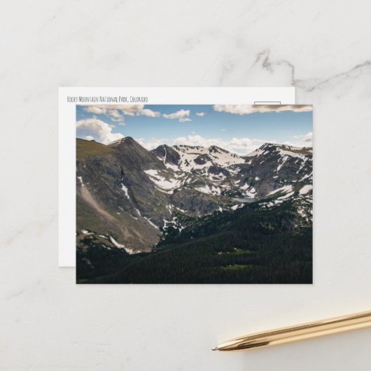 Rocky Mountain Nationalpark Postkarte (Vorderseite/Rückseite Beispiel)