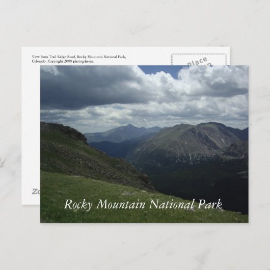 Rocky Mountain Nationalpark Postkarte (Vorne/Hinten)