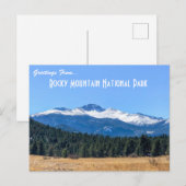 Rocky Mountain Nationalpark Postkarte (Vorne/Hinten)