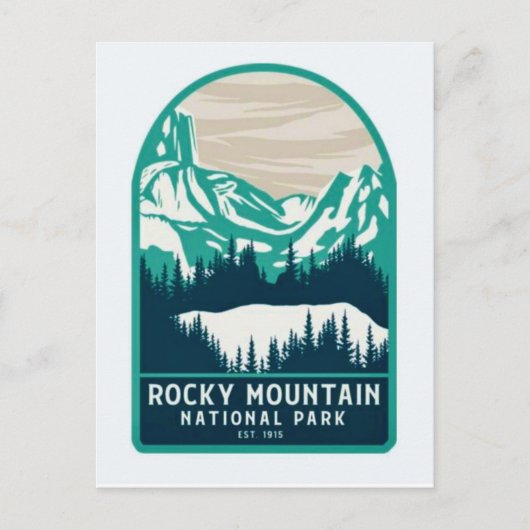 Rocky Mountain Nationalpark Postkarte (Vorderseite)