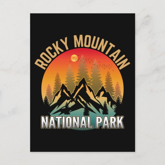 Rocky Mountain Nationalpark Postkarte (Vorderseite)