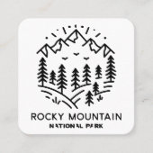 Rocky Mountain Nationalpark Quadratische Visitenkarte (Vorderseite)