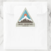 Rocky Mountain Nationalpark Quadratischer Aufkleber (Tasche)