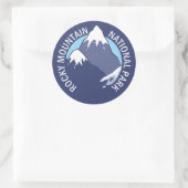 Rocky Mountain Nationalpark Runder Aufkleber (Tasche)