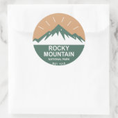 Rocky Mountain Nationalpark Runder Aufkleber (Tasche)