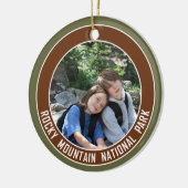 Rocky Mountain Nationalpark Souvenir Keramik Ornament (Links)