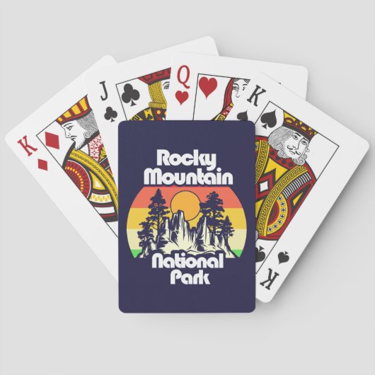 Rocky Mountain Nationalpark Spielkarten (Rückseite)