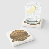 Rocky Mountain Nationalpark Stone Untersetzer (Seitenansicht)