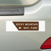 Rocky Mountain Nationalpark-Straßenschild Autoaufkleber (Auf Auto)