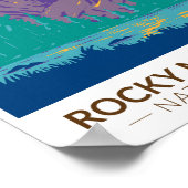 Rocky Mountain Nationalpark Teton Poster (Ecke)