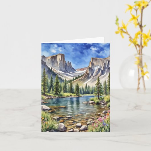 Rocky Mountain Nationalpark Traumstrecke Airolo - Karte (Gelbe Blume)