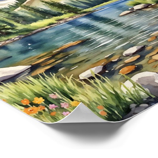 Rocky Mountain Nationalpark Traumstrecke Airolo - Poster (Ecke)