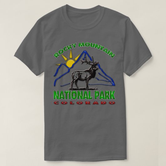 Rocky Mountain Nationalpark Trimix T-Shirt (Design vorne)