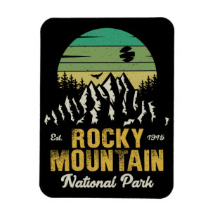 Rocky Mountain Nationalpark Vintag Souvenirs 60er Magnet