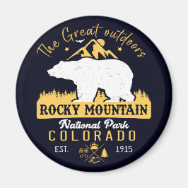Rocky Mountain Nationalpark Vintag Souvenirs Magnet